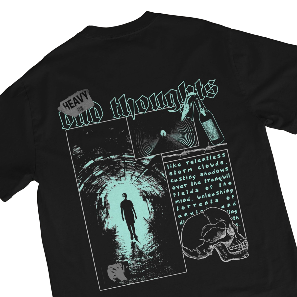 Bad Thoughts French Terry Oversized Tee