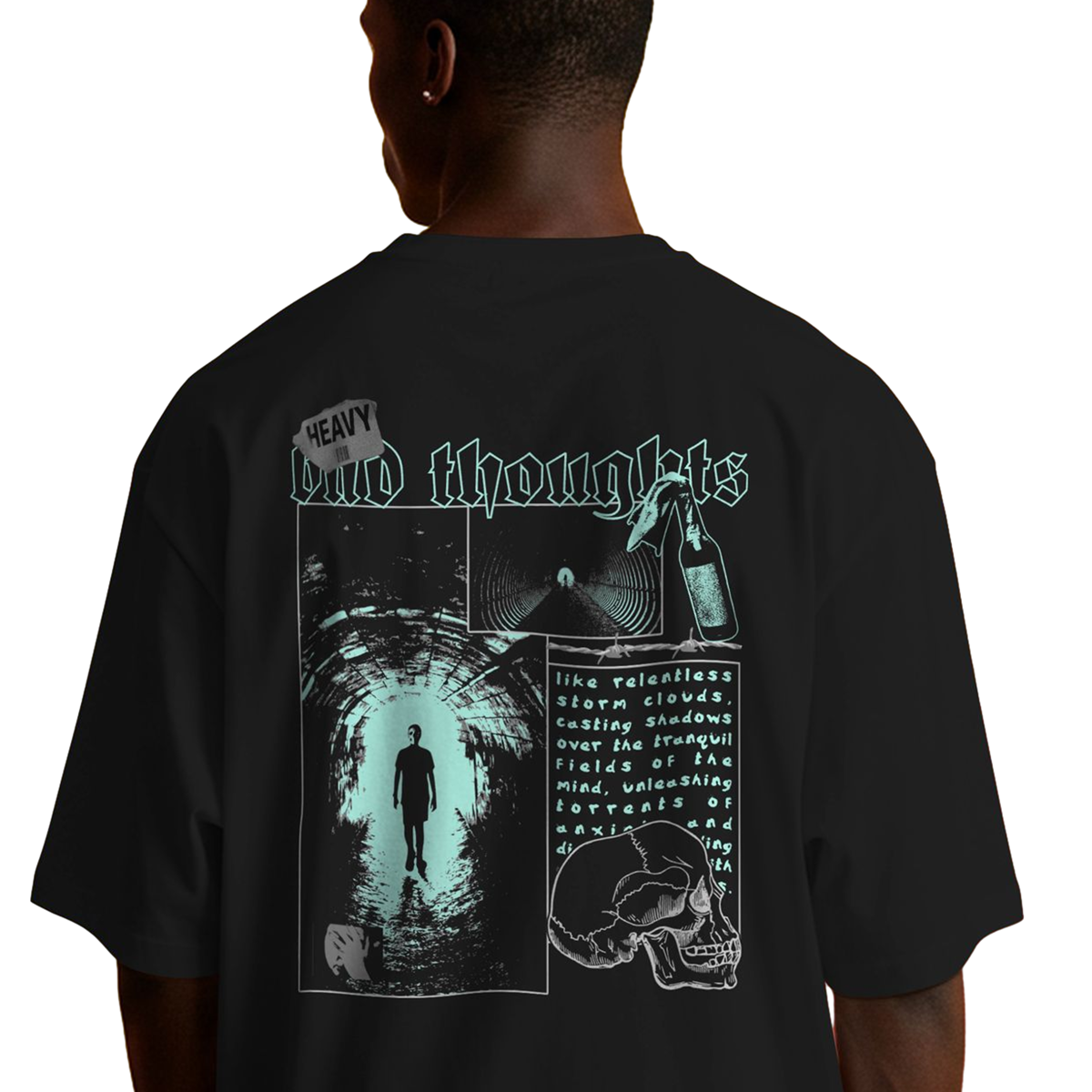 Bad Thoughts French Terry Oversized Tee